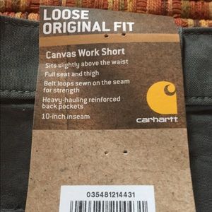 Men’s Carhartt Canvas Work Short, Size 34